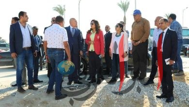 وزيرة التنمية المحلية ومحافظ القاهرة يتفقدان أعمال إنشاء ساحتي انتظار جديدتين للسيارات لخدمة ضيوف المنتدى الحضرى العالمى