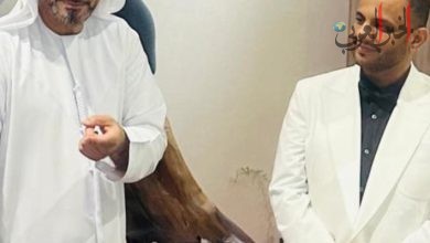 علي المعلى يهدي نائب رئيس الاتحاد الدولي للمثقفين العرب تحفة فنية من أعماله المميزة
